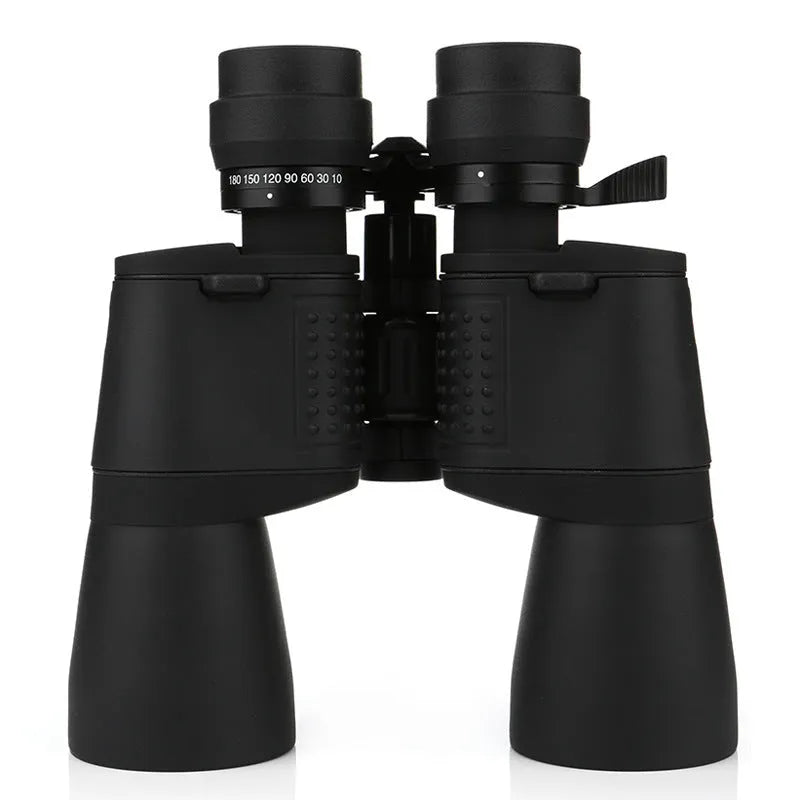 High-powered 10-60x60mm binocular telescope in black for low light night vision viewing