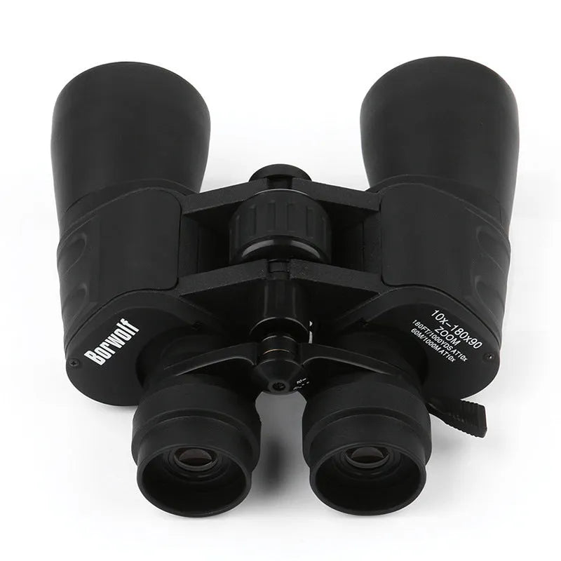 High-powered 10-60x60mm binocular telescope in black for low light night vision viewing