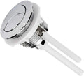 38mm round white ABS plastic double button toilet flush control for tank.