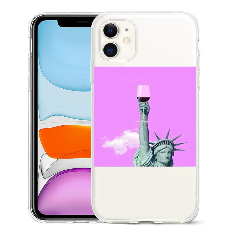 Van Gogh artwork printed TPU mobile phone case for Apple iPhone models in multiple art colour options