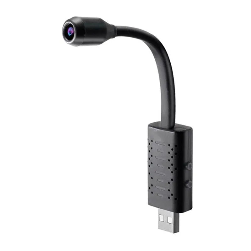 U21 compact wireless security camera with small monitor, showing 1080P HD and PIR sensor details.