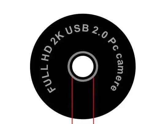 Black USB desktop webcam with a built-in fill light ring around the lens.