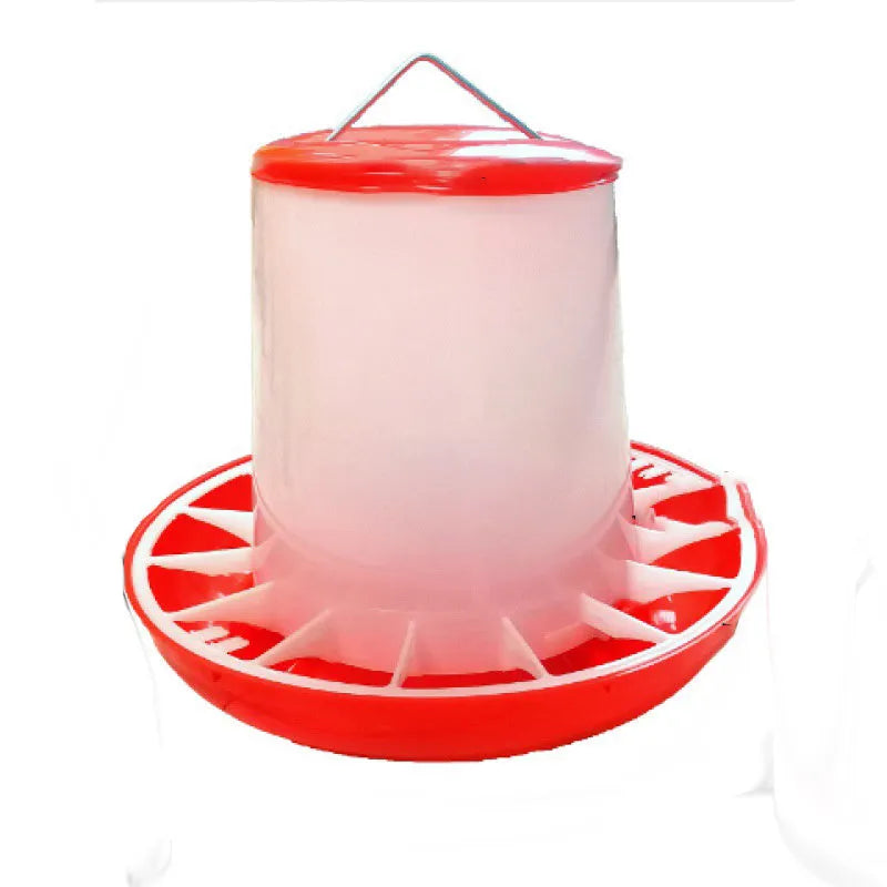 1.5KG automatic drinking fountain feed bucket for chickens ducks geese pigeons birds
