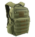 Tactical assault backpack in Oxford fabric with 20-35L capacity and wear-resistant lining