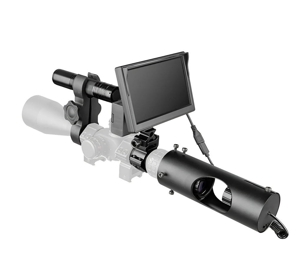 Digital night vision goggles with 5 inch LCD display and adjustable 35-45mm objective lens