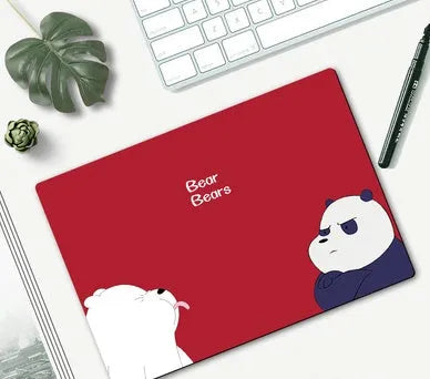 Cartoon character mouse pad with rubber base measuring 260x210mm with wind-shaped wrist contour