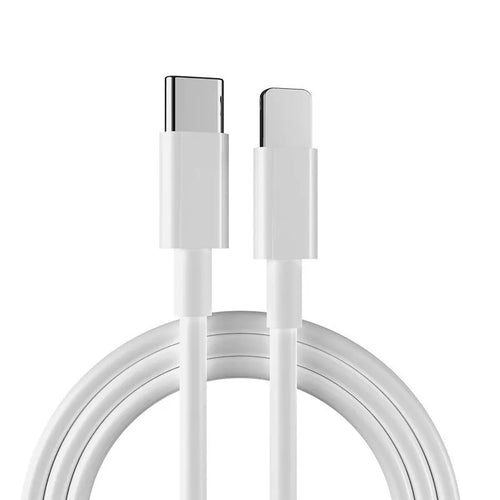 White 20W PD fast charger and Type-C cable for iPhone 12 Pro Max