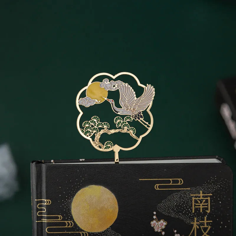 Chinese style metal notebook and feather pen set with 36 coloured quills in a gift box.