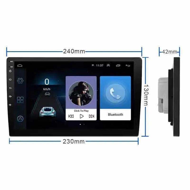 Black rotating screen car GPS navigator for GM vehicles with Android system
