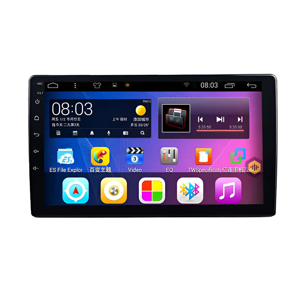 Black rotating screen car GPS navigator for GM vehicles with Android system