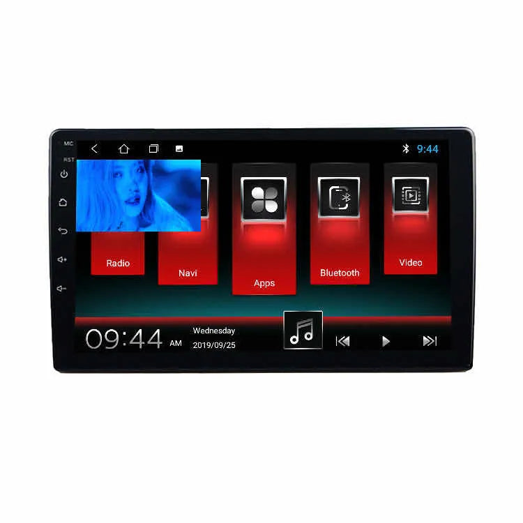 Black rotating screen car GPS navigator for GM vehicles with Android system
