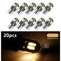 T10 LED light board with eight 5730SMD LEDs on a PC board, 11mm by 25mm, for car width indicator and license plate light