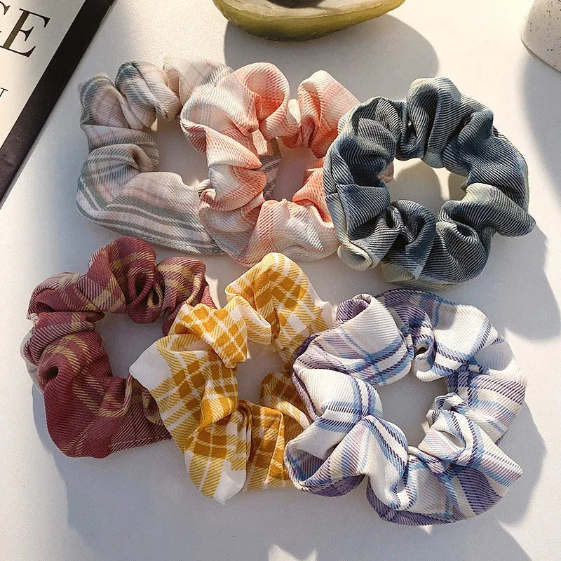 Children's hair accessories set with autumn colour hair rings and macaron-style head ropes