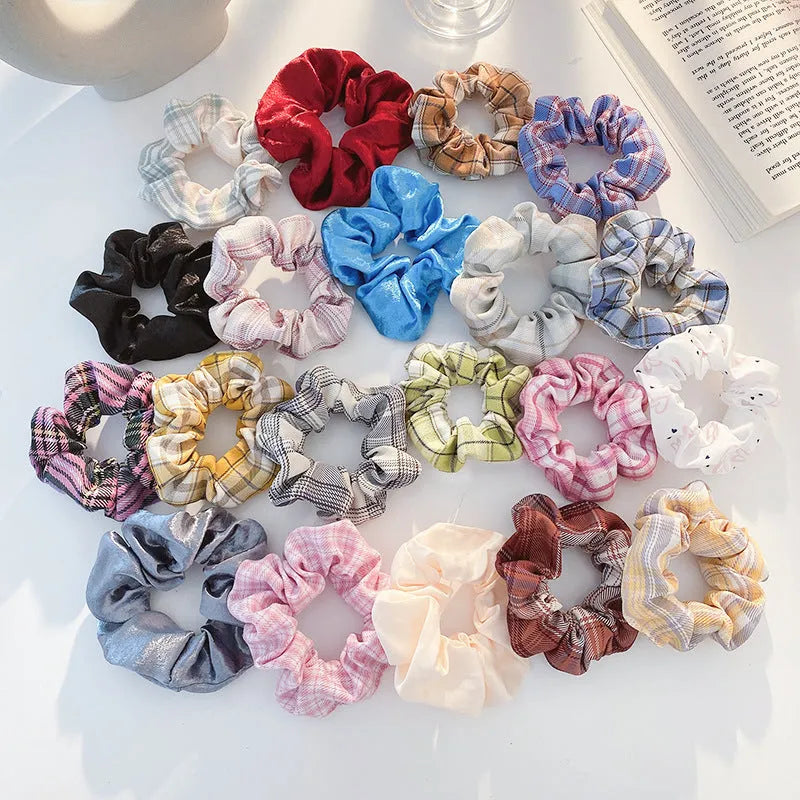 Children's hair accessories set with autumn colour hair rings and macaron-style head ropes