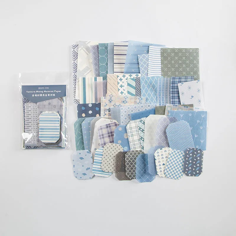 Pack of 60 DIY collage decoration sticker sheets separated into four different design styles A, B, C, and D.