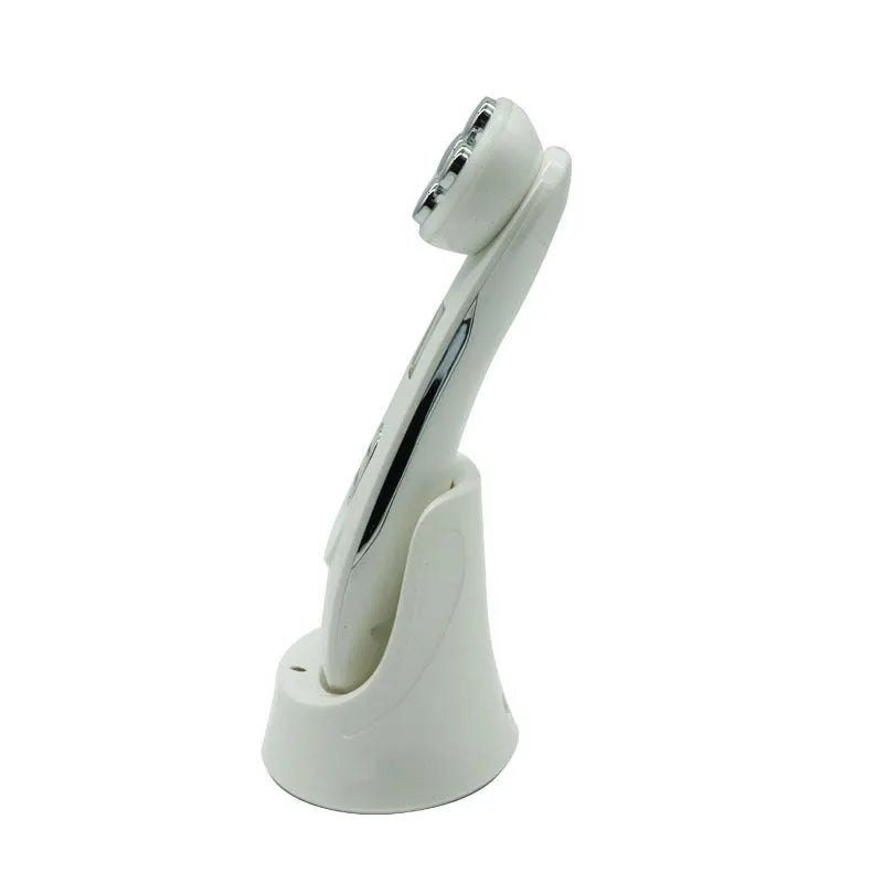 Facial LED colour light beauty instrument in ABS, 165 x 45 x 46mm, with USB cable and instruction leaflet