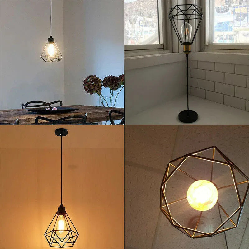 Black Nordic-style iron chandelier with multiple arms, showing its compact retractable design for ceiling hanging.