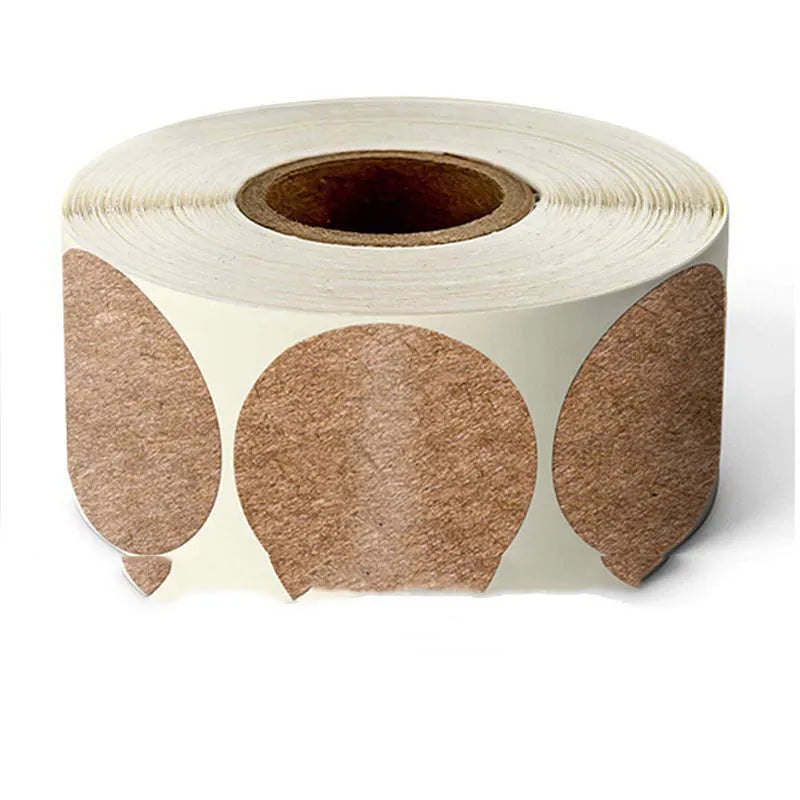 Round colour marker sticker roll paper in nine colours with 500 sheets per roll