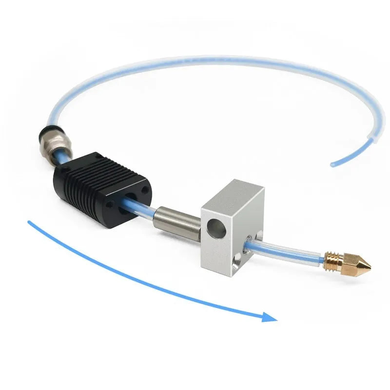 Anet 3D printer hot end kit stainless steel extrusion head for ET4 ET5 series – top view