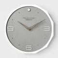 Round 12-inch minimalist Nordic style wall clock in a choice of four two-tone colour finishes.