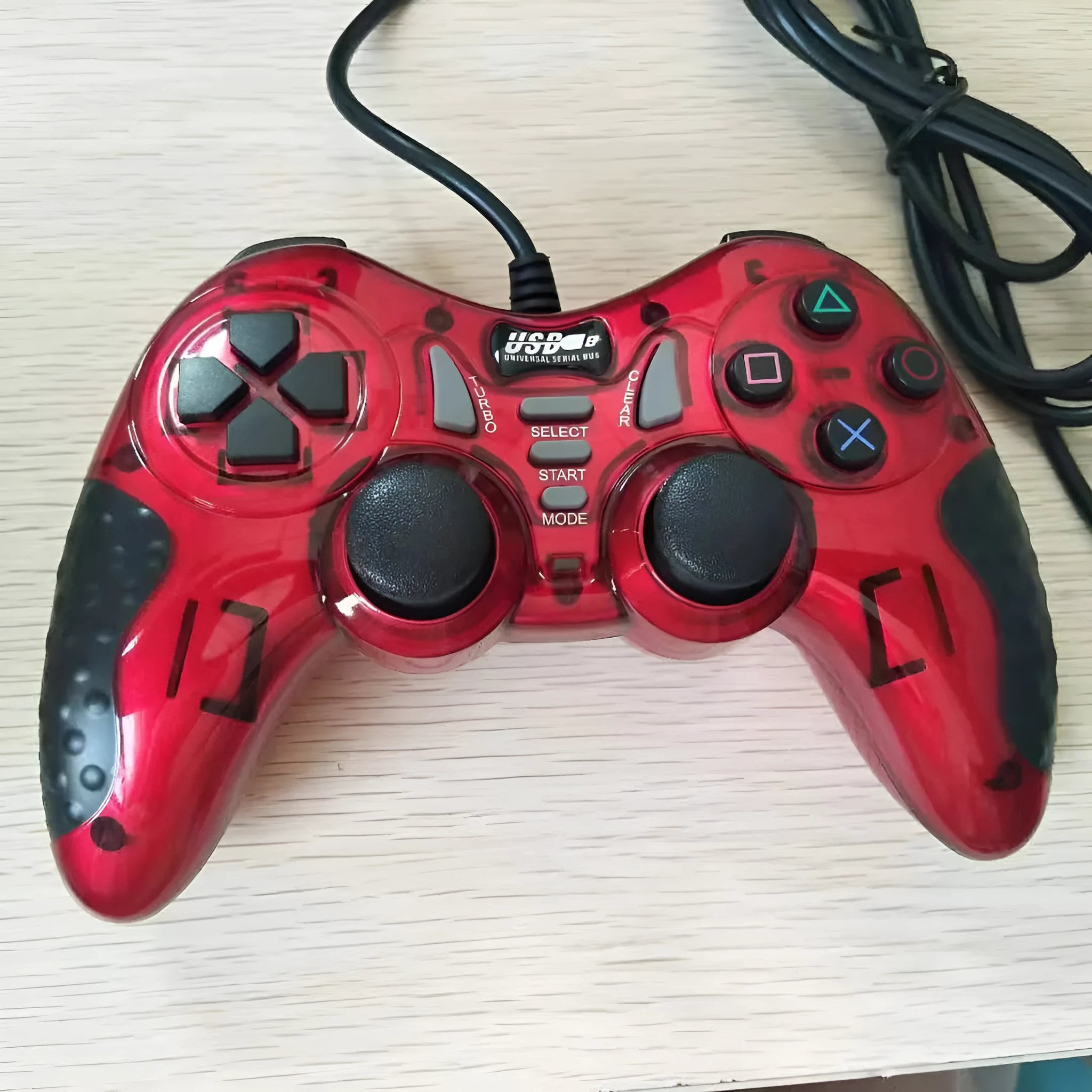 Red 606 multifunctional USB gamepad for PC, Android, XBOX360, PS3 and set-top boxes.