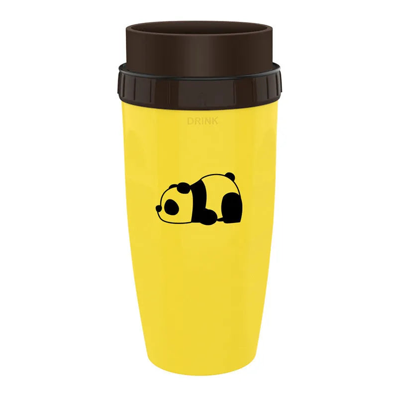 Twist top lidless double wall insulated travel cup with silicone membrane seal, 300ml, available in multiple colour styles