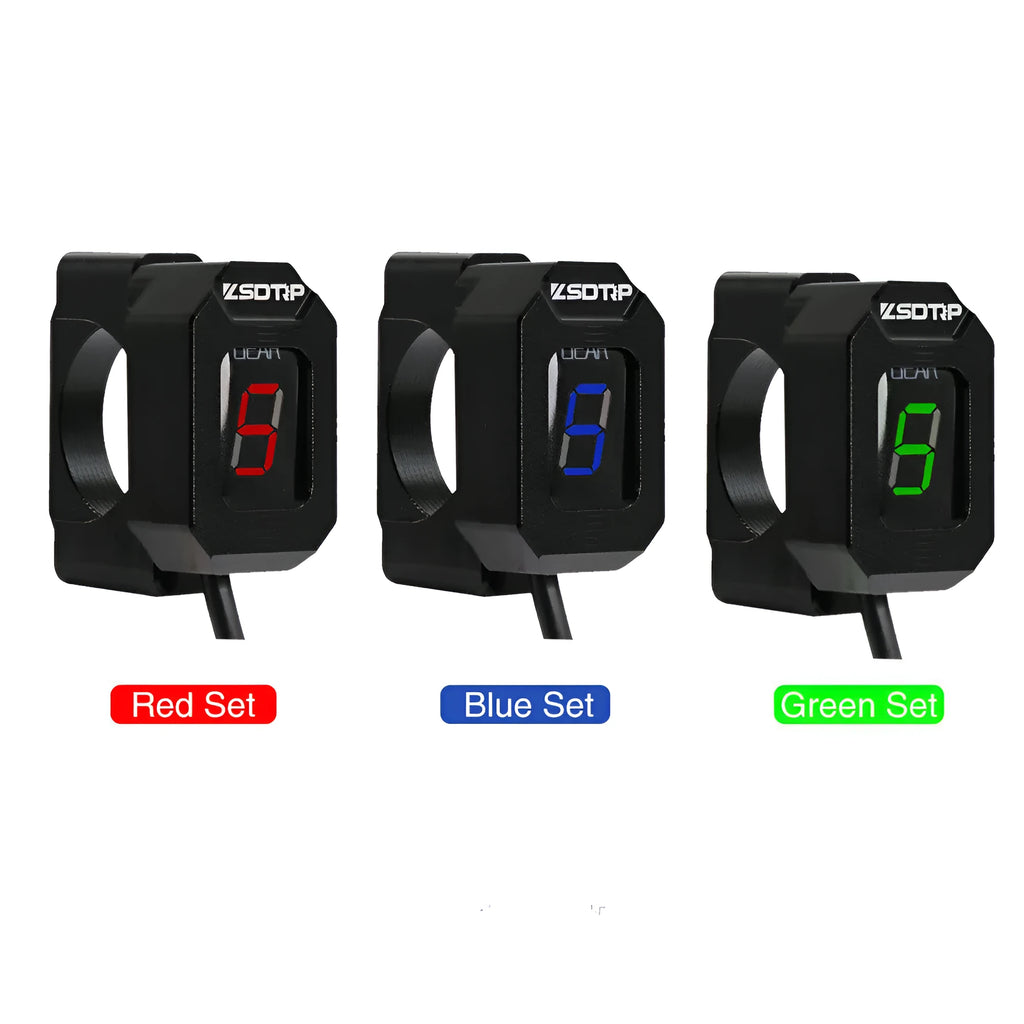 Gear position digital counter with black shell and red lettering display