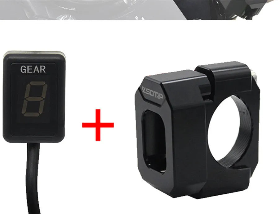 Gear position digital counter with black shell and red lettering display