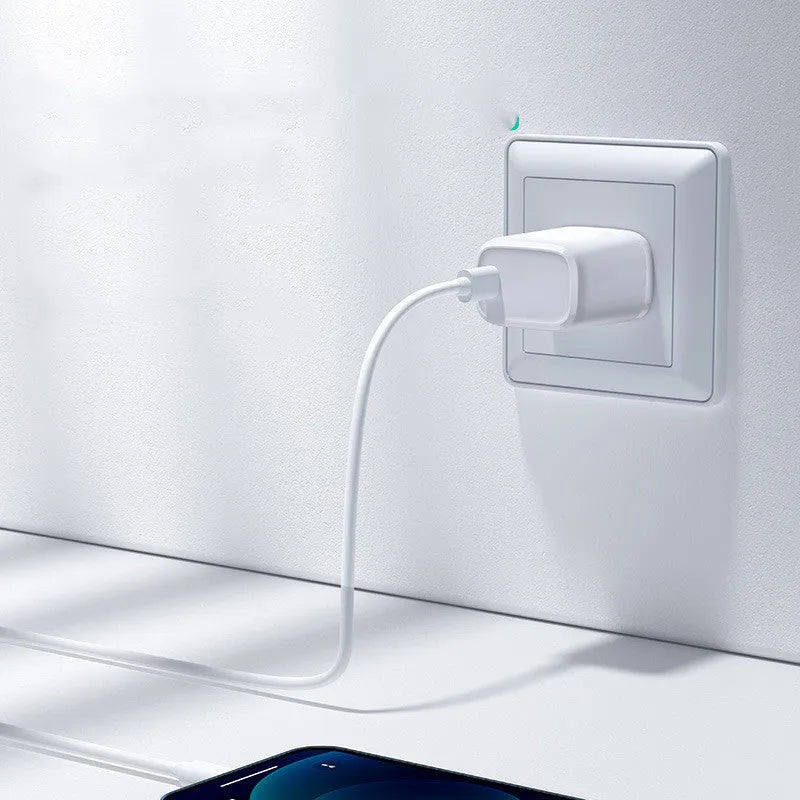 Black USB Type-C travel charger for Android phones with fast charge PD interface
