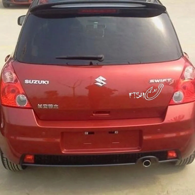 Fishing hook car sticker in regular black colour for outdoor sports vehicle personalisation