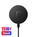 Black USB Type-C travel charger for Android phones with fast charge PD interface
