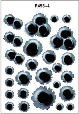 Simulation bullet hole car sticker 21x30cm on car body exterior