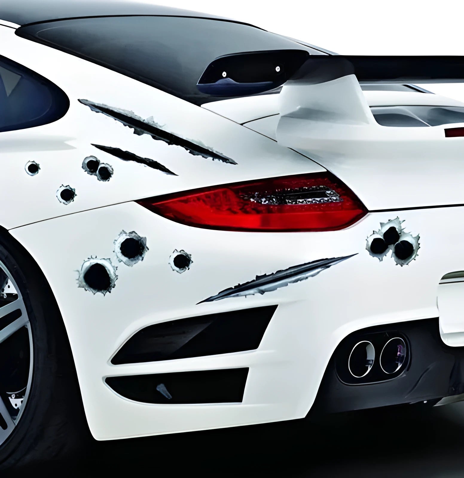 Simulation bullet hole car sticker 21x30cm on car body exterior