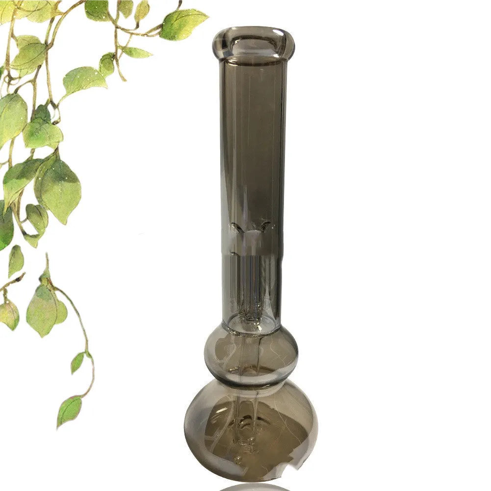 Pure colour geometric glass vase decoration on a table