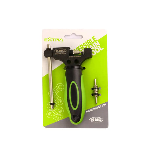 Green steel bicycle chain cutter with double shaft chaining device for manual chain repairs