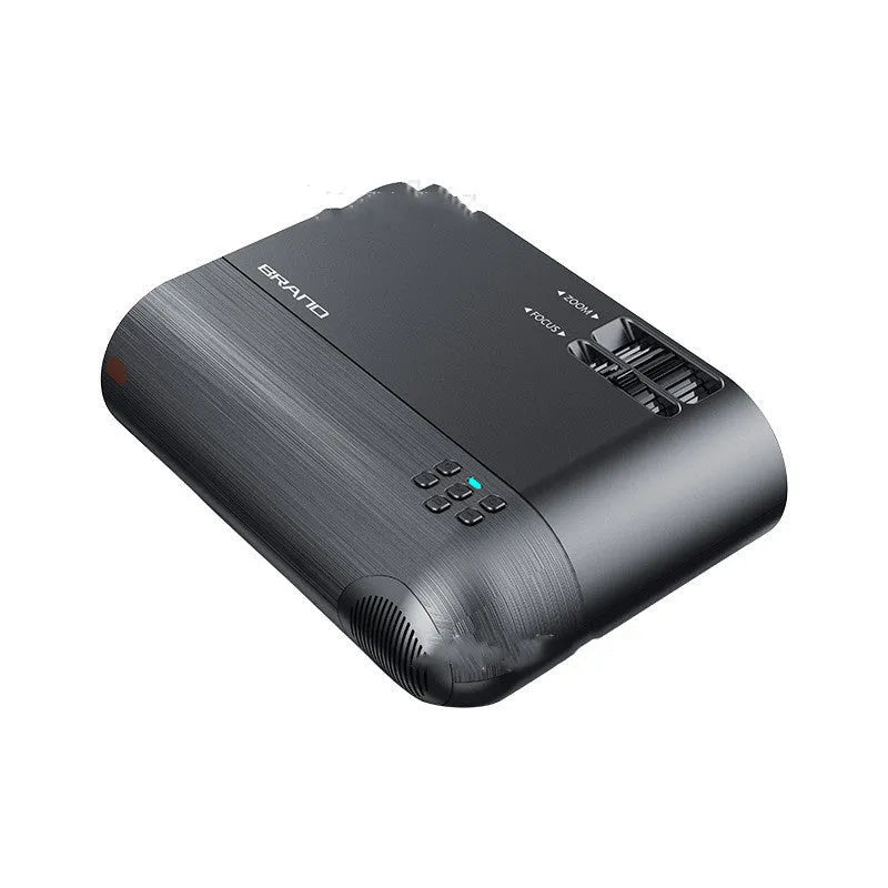 Portable WiFi projector with AI voice control and Android system for mobile screen mirroring.
