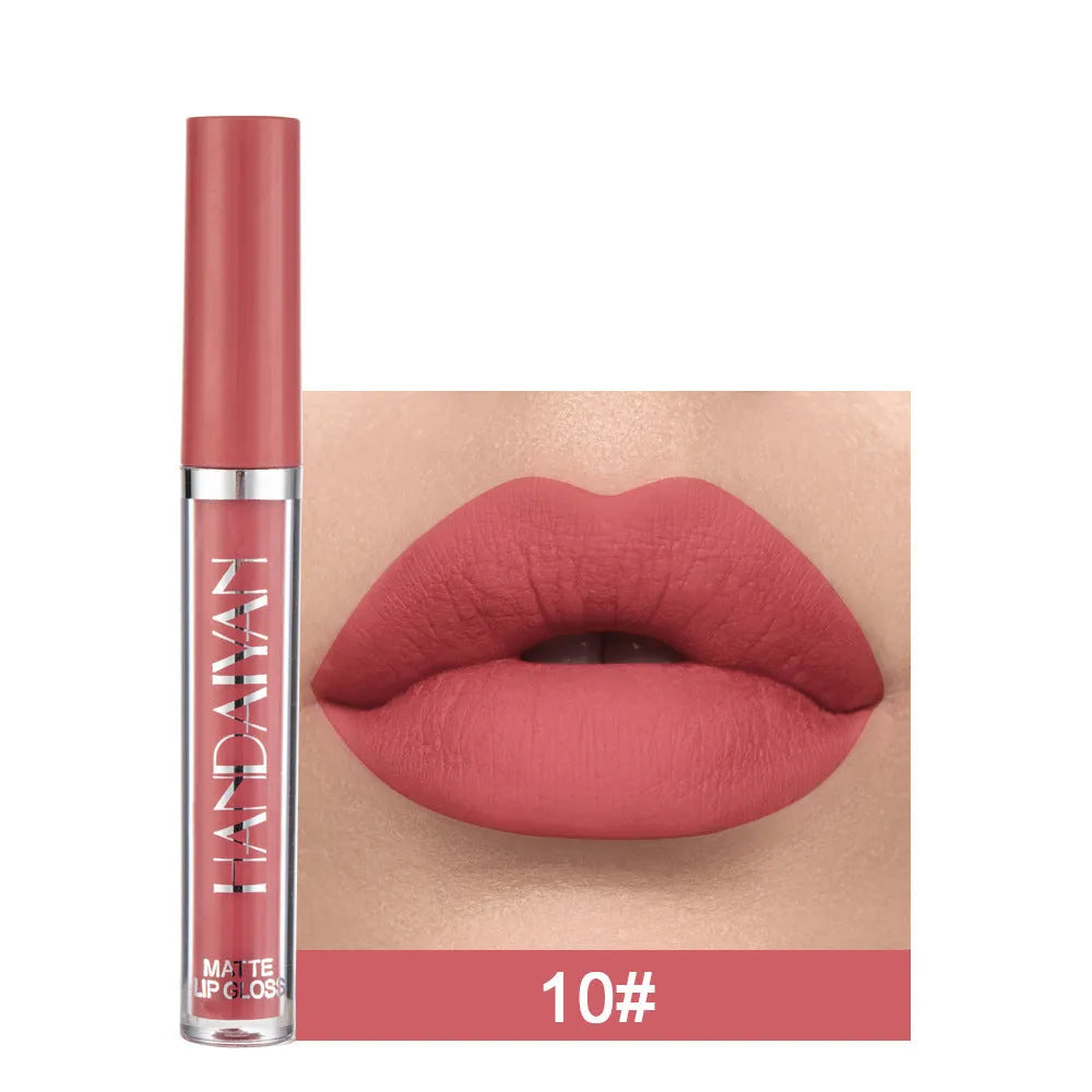 HANDAIYAN matte non-stick cup lip gloss in 2.5ml liquid lipstick format