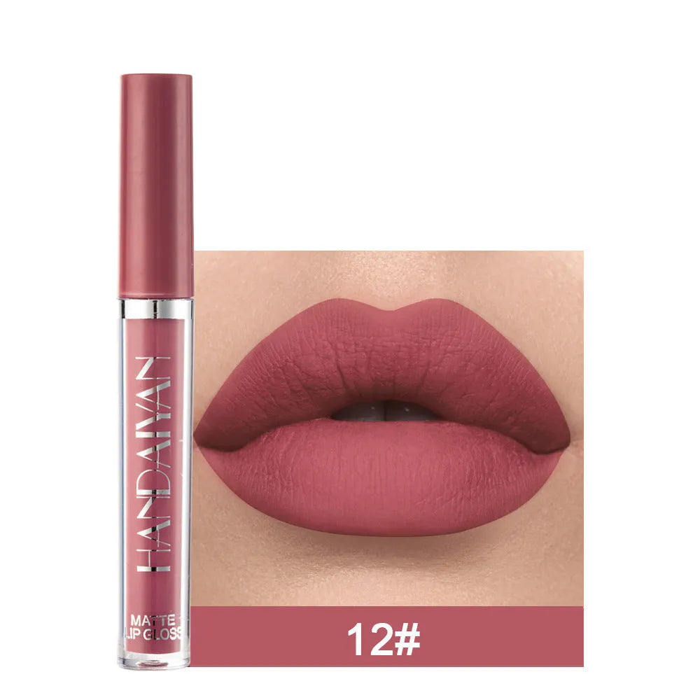 HANDAIYAN matte non-stick cup lip gloss in 2.5ml liquid lipstick format