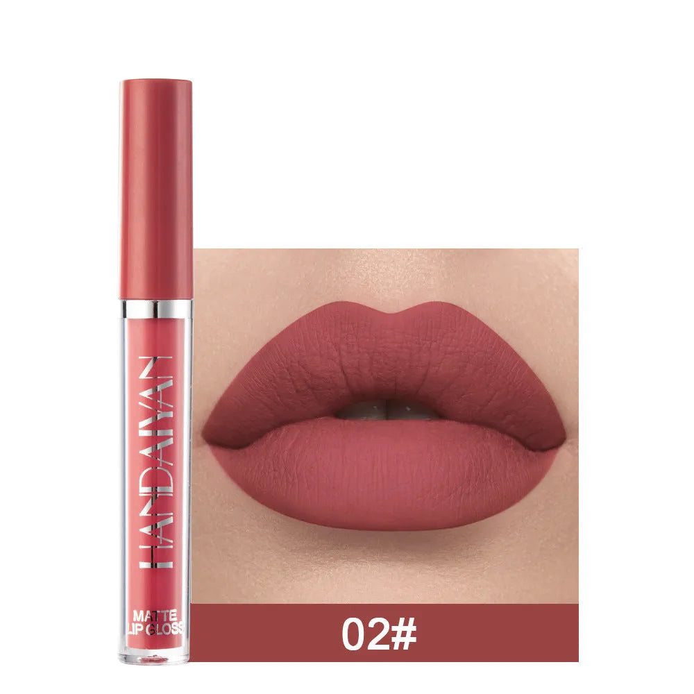 HANDAIYAN matte non-stick cup lip gloss in 2.5ml liquid lipstick format