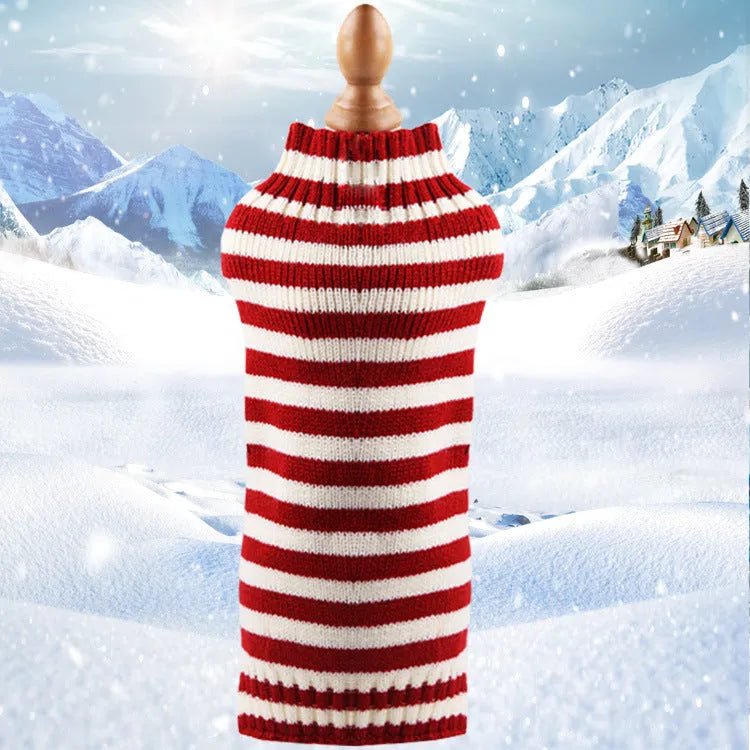 Cashmere twisted rope pattern pet sweater for dogs in wool material showing colour options