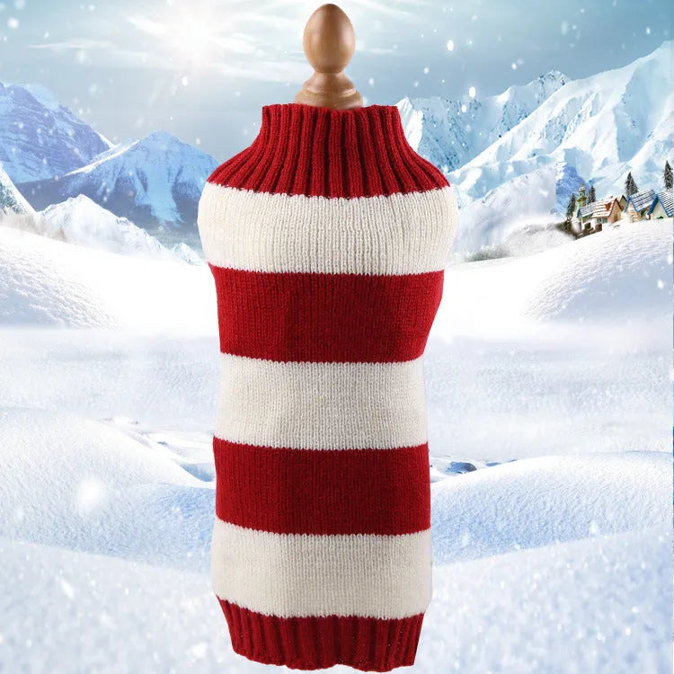 Cashmere twisted rope pattern pet sweater for dogs in wool material showing colour options
