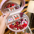 Cocoli 26-piece princess-themed hair clip set for girls in a gift box with cartoon character designs.