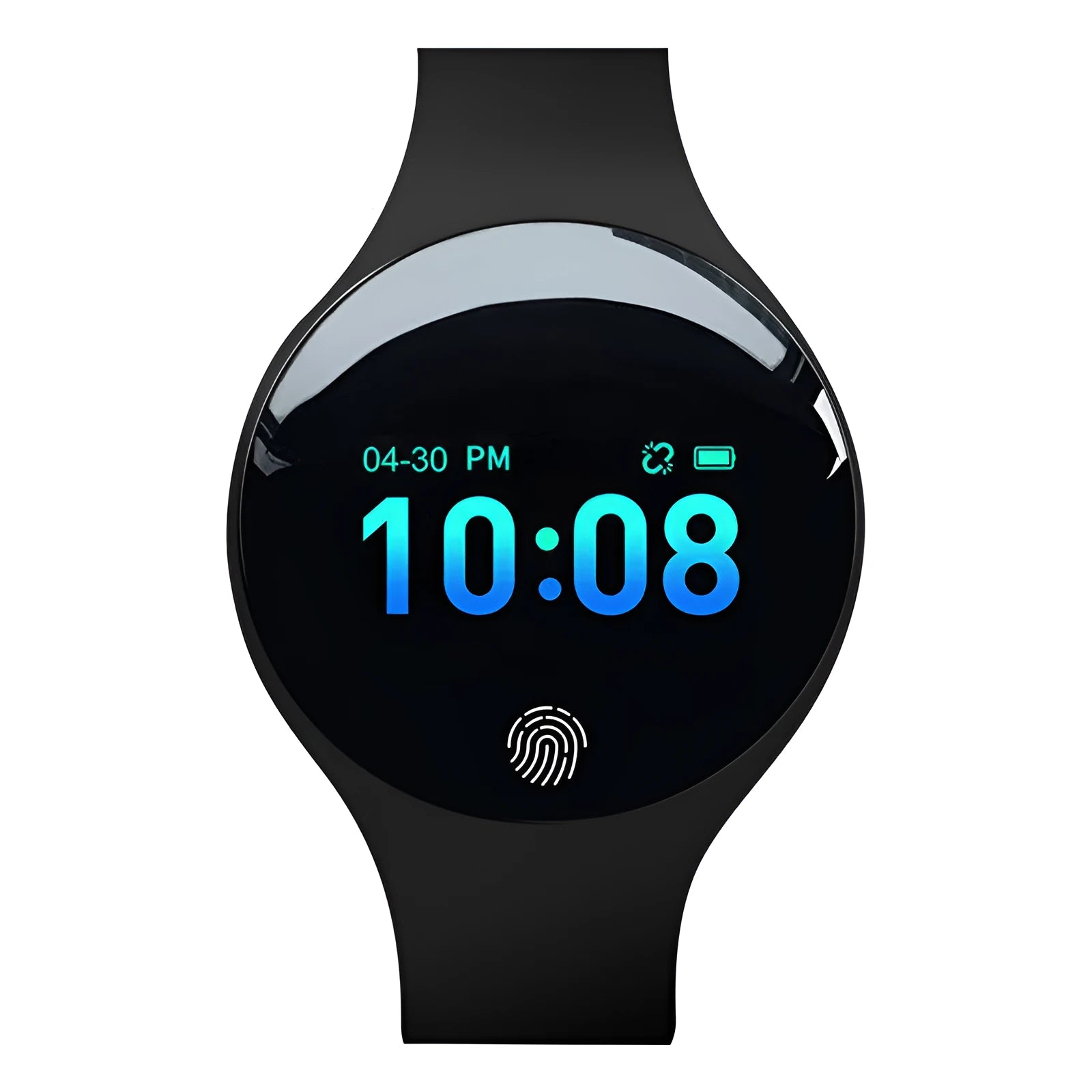 Bluetooth smart watch with 37mm dial, vibrating alarm, pedometer, and adjustable strap in five colours