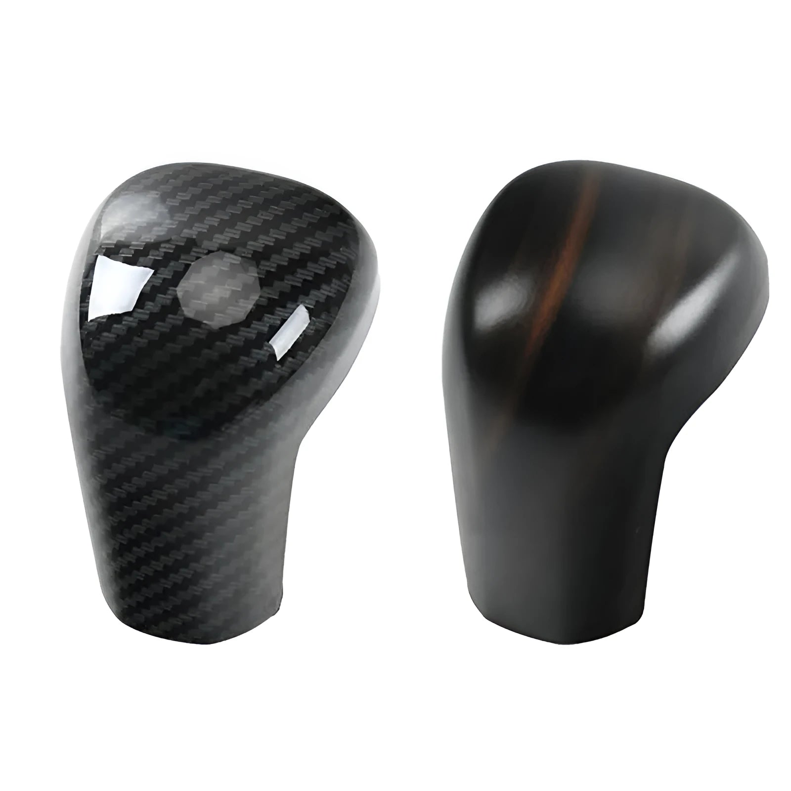 Hard plastic handle cover patch for interior trim, model FT, carbon fibre grain colour