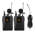 Black Little Bee X3 model wireless lavalier microphone clipped to clothing.