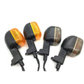 BWS100 motorcycle turn signal light for BWS series, shown in soot, transparent or yellow with headlight or rear light style options