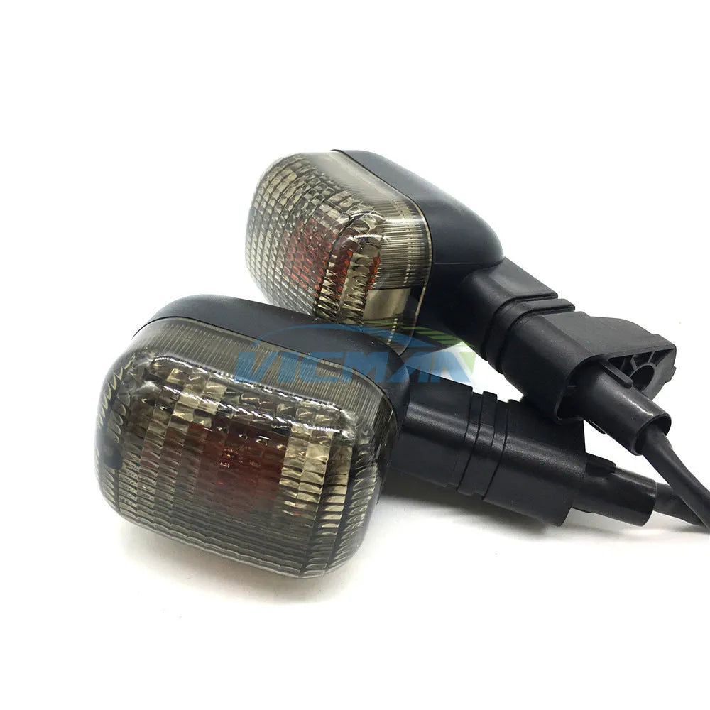 BWS100 motorcycle turn signal light for BWS series, shown in soot, transparent or yellow with headlight or rear light style options