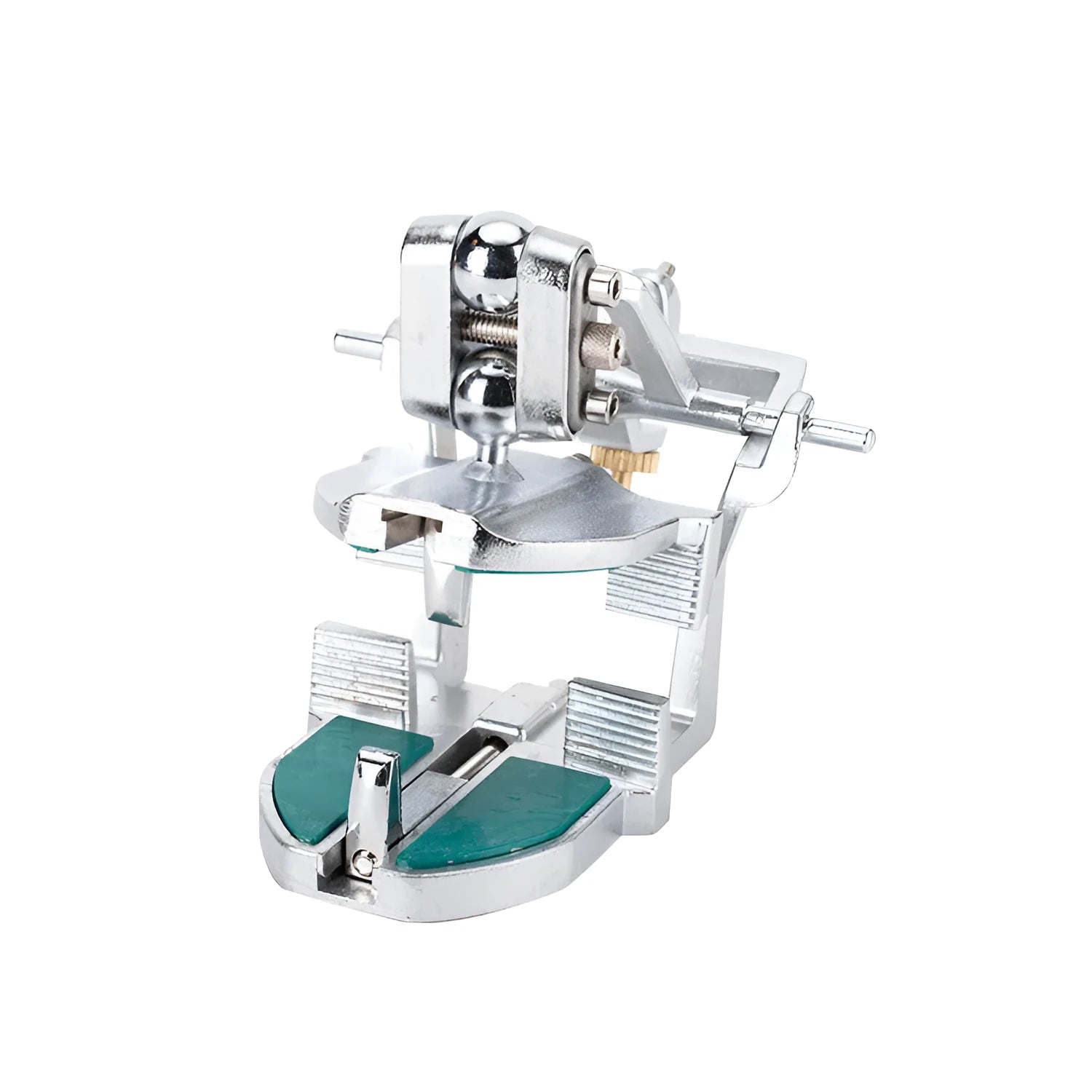 Korean dental articulator with three adjustable points and incisal pin for jaw movement simulation