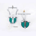Korean dental articulator with three adjustable points and incisal pin for jaw movement simulation