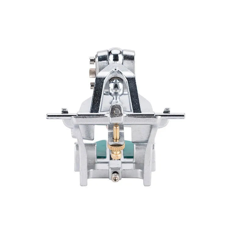 Korean dental articulator with three adjustable points and incisal pin for jaw movement simulation